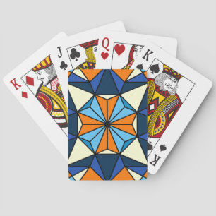 Oosters Arabisch geometrisch naadloos patroon Pokerkaarten