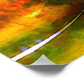 Oosters Aziatisch Abstract Schilderen Kunst Print  (Hoek)