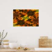 Oosters Aziatisch Abstract Schilderen Kunst Print  (Keuken)