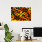 Oosters Aziatisch Abstract Schilderen Kunst Print  (Thuiskantoor)