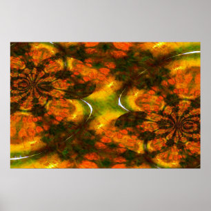 Oosters Aziatisch Abstract Schilderen Kunst Print 