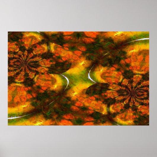 Oosters Aziatisch Abstract Schilderen Kunst Print  (Voorkant)