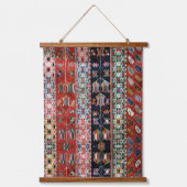 Oosters  Berry Rood Turks Kilim Tapijtmuur Hangend Wandkleed (Voorkant)