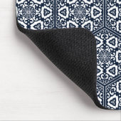 Oosters Blauw Ottomaans Turks Tracery Vector Kunst Muismat (Hoek)