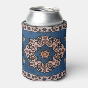 Oosters Blauw Perzisch , Turks Patroon Tapijt Blikjeskoeler