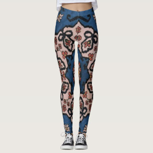 Oosters Blauw Turks Perzisch Patroon Leggings