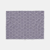 Oosters Blauw Turks Rozet Geometrische Kunst Fleece Deken (Voorkant (Horizontaal))