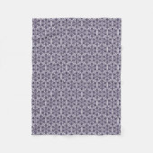 Oosters Blauw Turks Rozet Geometrische Kunst Fleece Deken (Voorkant)