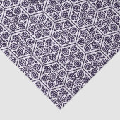 Oosters Blauw Turks Rozet Geometrische Vector Art Tissuepapier (Detail)