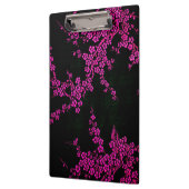 Oosters bloemenjapans kersenbloesem zwart roze klembord (Links)
