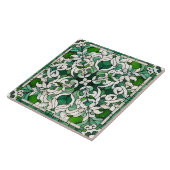 Oosters bloemenmozaïek Ornament Tegeltje (Zijkant)