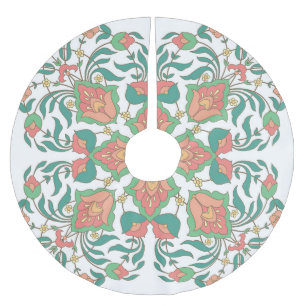 Oosters bloemenontwerp kerstboom rok
