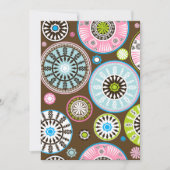 Oosters bloemenpatroon uitnodigingen (Voorkant)