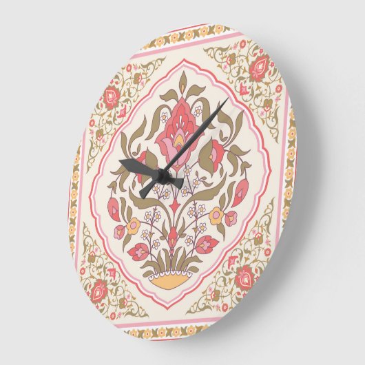  oosters: bloemig stijlvol design. grote klok (Hoek)