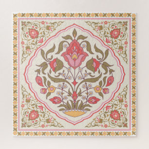 oosters: bloemig stijlvol design. legpuzzel