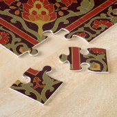 Oosters bloemornament met frame Patroon Legpuzzel (Zijkant)