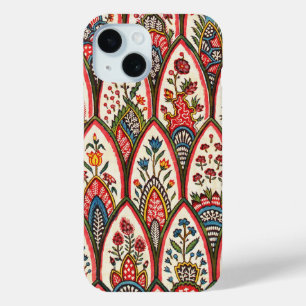 OOSTERS BLOEMPATROON Kleurrijke Bloemen Bladeren iPhone 15 Case