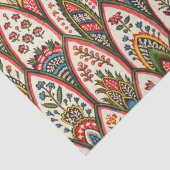 OOSTERS BLOEMPATROON Kleurrijke bloemen en bladere Tissuepapier (Detail)