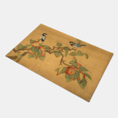 Oosters-Chinese vogels en fruit Deurmat (Schuin)