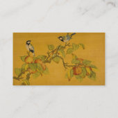 Oosters-Chinese vogels en fruit Visitekaartje (Achterkant)