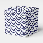 Oosters Delfts Blauw Koinobori Visschaal Patroon Bedankdoosjes (Voorkant Zijde)