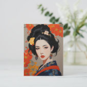 Oosters Exquise Chinese Vrouwen Briefkaart (Staand voorkant)