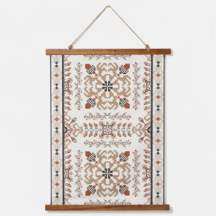 Oosters gebreid borduurpatroon hangend wandkleed