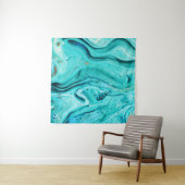 Oosters gemarmerd papier, luxe kunst. wandkleed (In Situ (horizontaal))