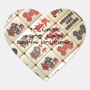 Oosters geschenk hart sticker