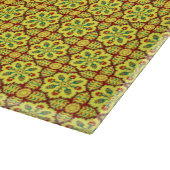 Oosters groen wit Ottomaans Turks wijnpatroon Snijplank (Hoek)