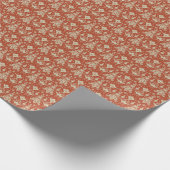 Oosters  Ikat geometrisch damast patroon Cadeaupapier (Hoek)