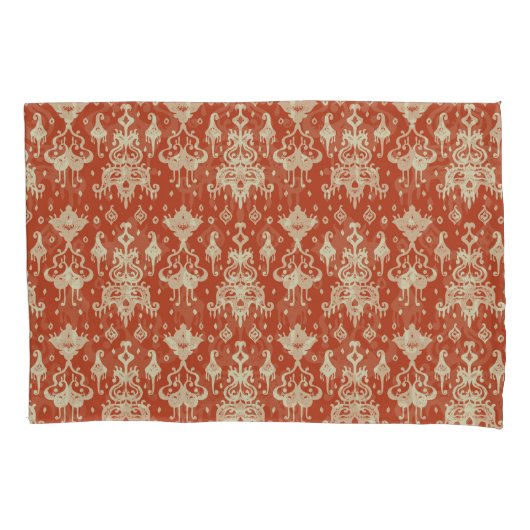 Oosters Ikat geometrisch damast patroon Kussensloop (Voorkant)