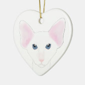Oosters Kortharig Kat Ornament (Links)