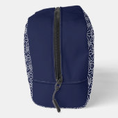 Oosters Marine Blauw Asanoha Japan Patroon Toilettasje (Rechts)