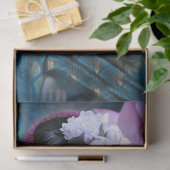 Oosters Meisje Lotus & Geisha Portretkunst Tissuepapier (Geschenk)