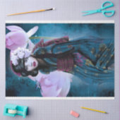Oosters Meisje Lotus & Geisha Portretkunst Tissuepapier (Craft)
