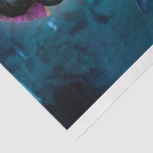 Oosters Meisje Lotus & Geisha Portretkunst Tissuepapier (Detail)