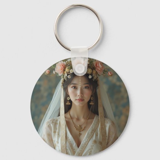 Oosters meisje sleutelhanger (Achterkant)