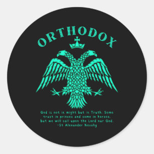 Oosters-orthodox Christelijk Russisch Alexander Ne Ronde Sticker