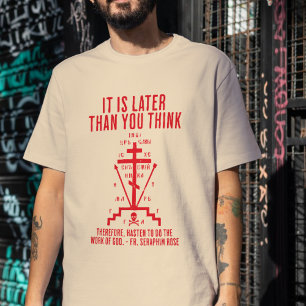 Oosters-orthodox Fr. Seraphim Roos Cross Gift T-shirt