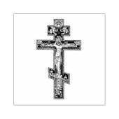 Oosters-orthodox icoon kruis rubberstempel (Afrduk)