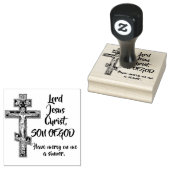 Oosters-orthodoxe Iconenkruis met Jezus Gebed Rubberstempel (Gestempeld)