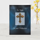 Oosters-orthodoxe kruisordinatie gefeliciteerd kaart (Gele Bloem)