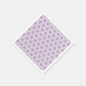 Oosters Paarse Ayame Asanoha Japan Patroon Servet (Hoek)