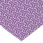 Oosters Paarse Witte Ayame Japan Bishamon Patroon Korte Tafelloper (Hoek)