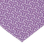 Oosters Paarse Witte Ayame Japan Bishamon Patroon Tafelkleed (Gekanteld)