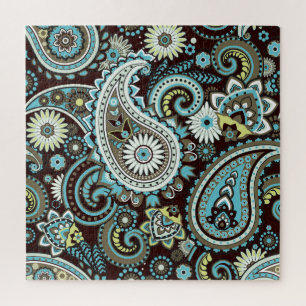 Oosters Paisley  naadloos patroon Legpuzzel