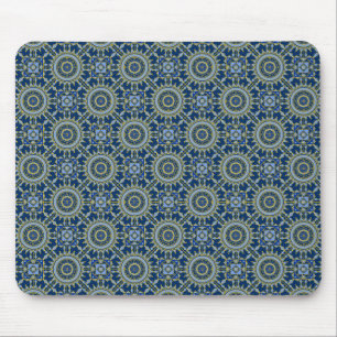 Oosters patroon blauw muismat