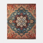 Oosters Perzisch tapijt sneeuwvlok Fleece Deken (Voorkant)