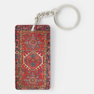 Oosters Perzisch Turks  Patroon,Tapijt, Rood Sleutelhanger